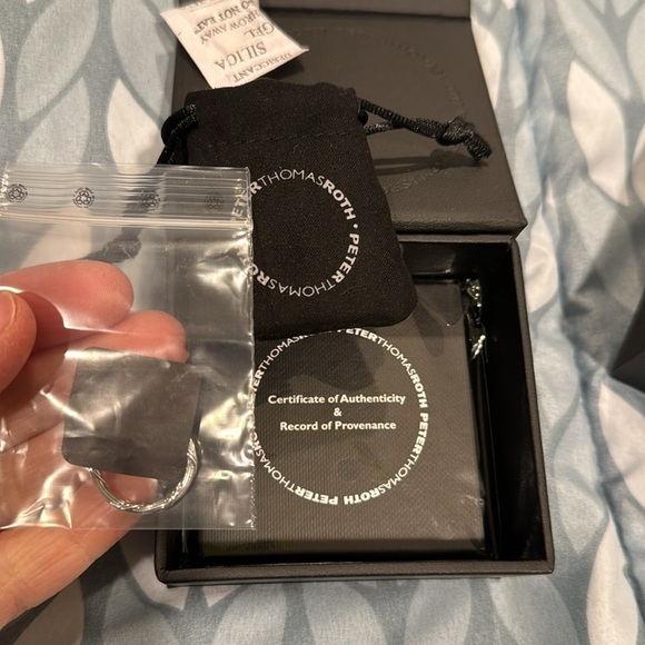 Peter Thomas Roth white topaz & sterling silver ring size 6 - Picture 3 of 7